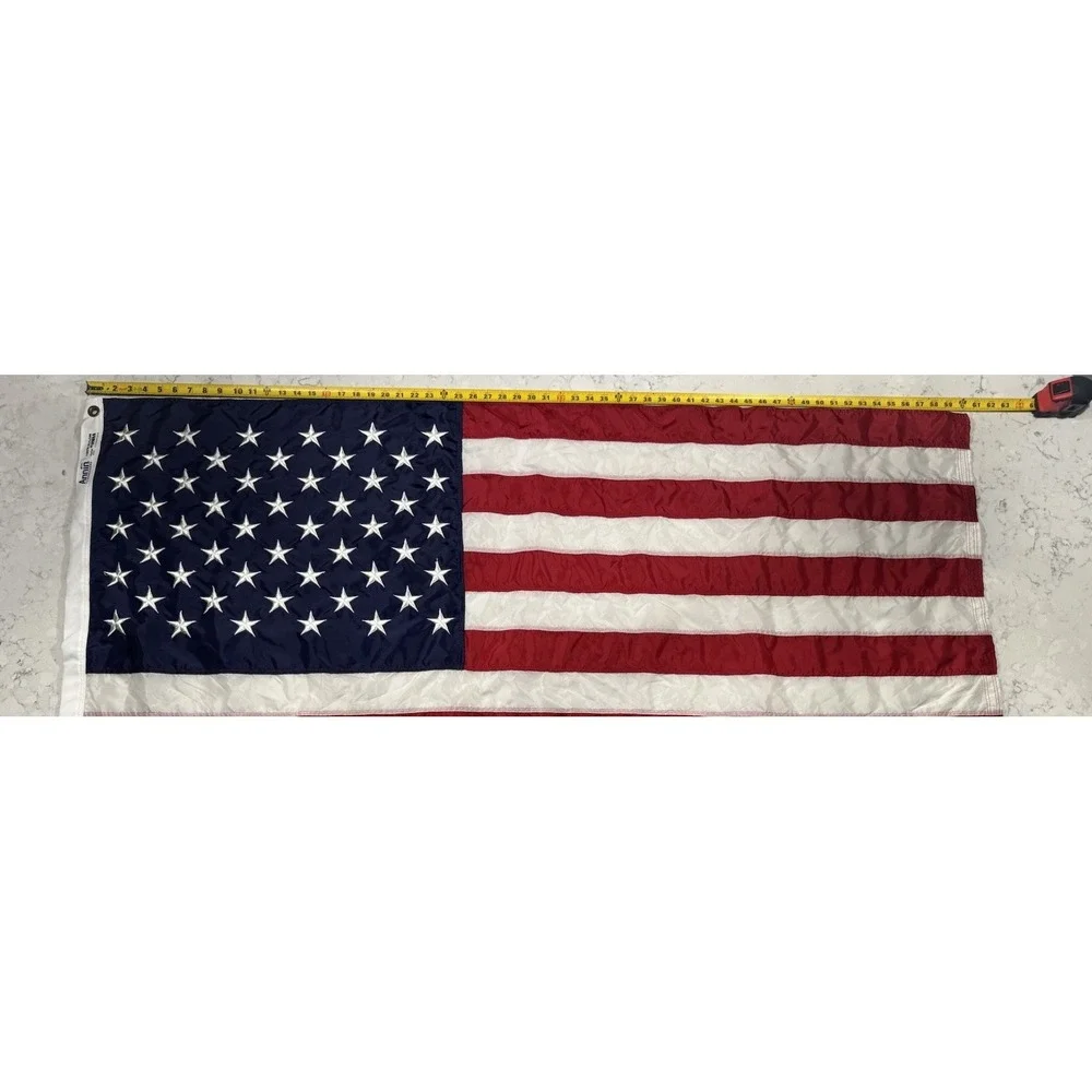 Annin American Flag 3x5 Nylon Embroidered Stars Sewn Stripes Outdoor Made In USA